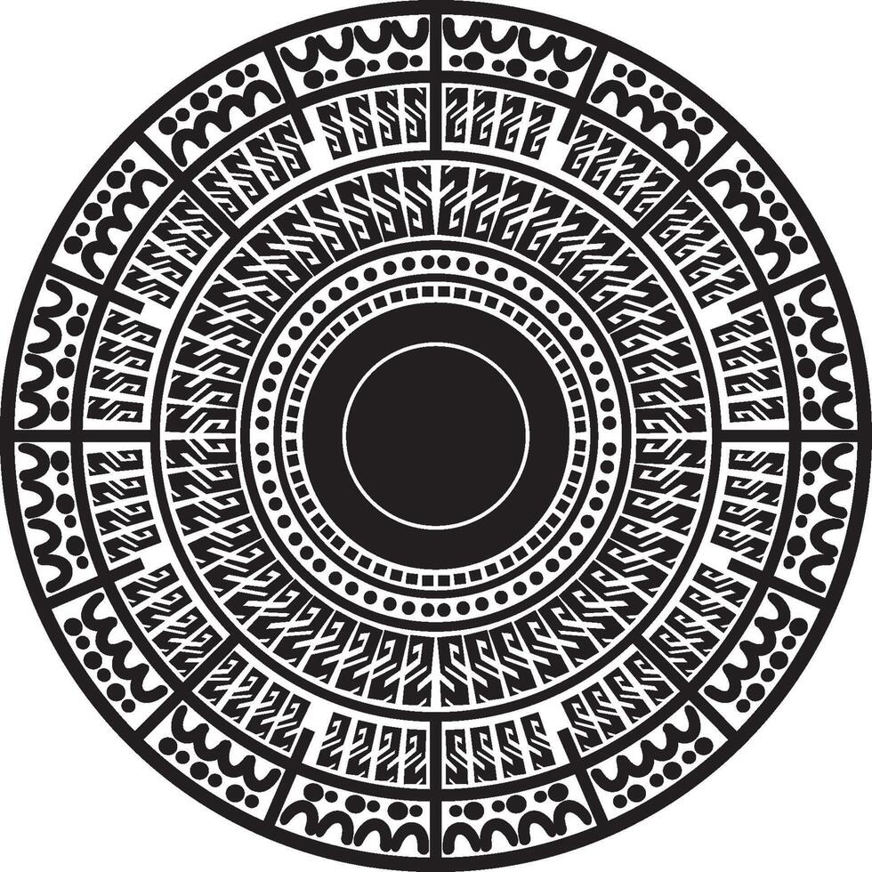 Black Mandala Ornament Vector