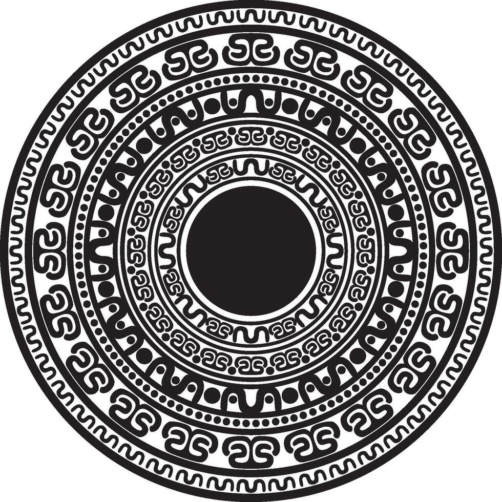 Black Mandala Ornament Vector