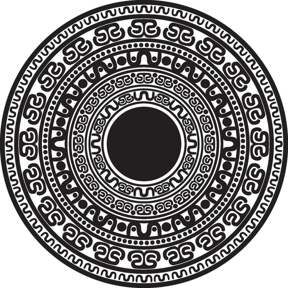 negro mandala ornamento vector