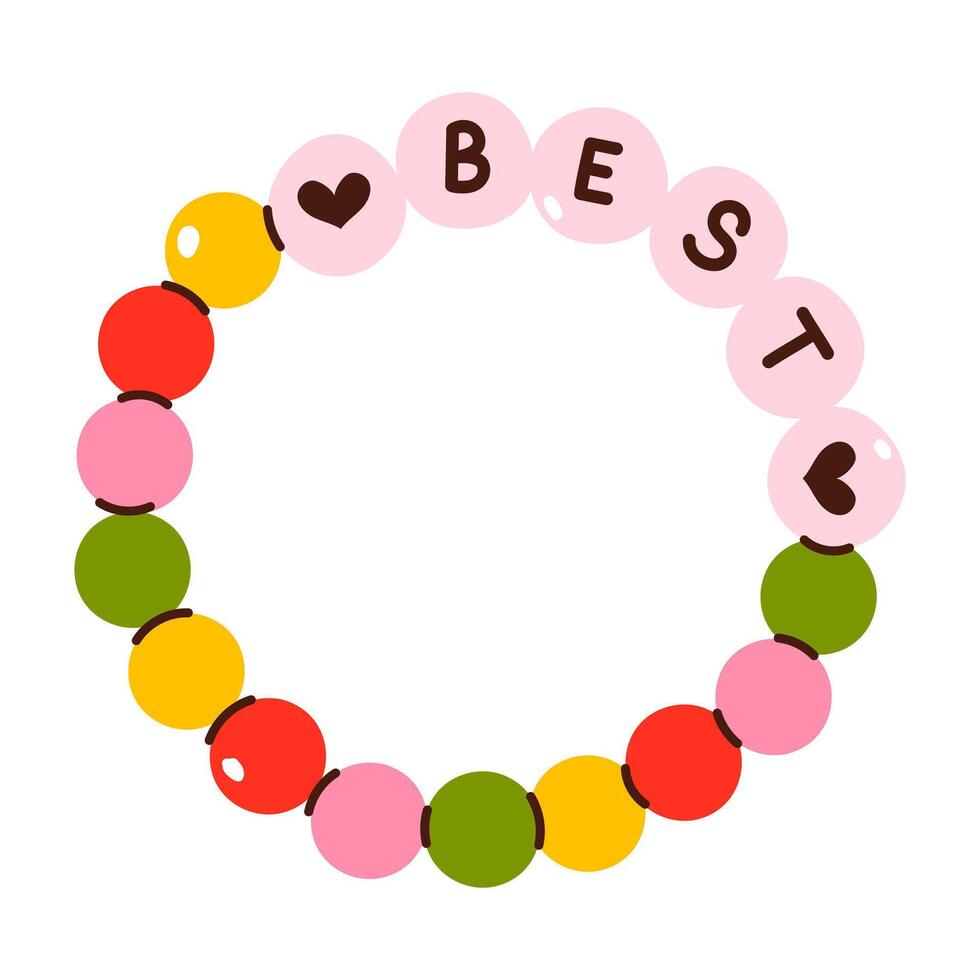 Friendship bracelet isolated vector
