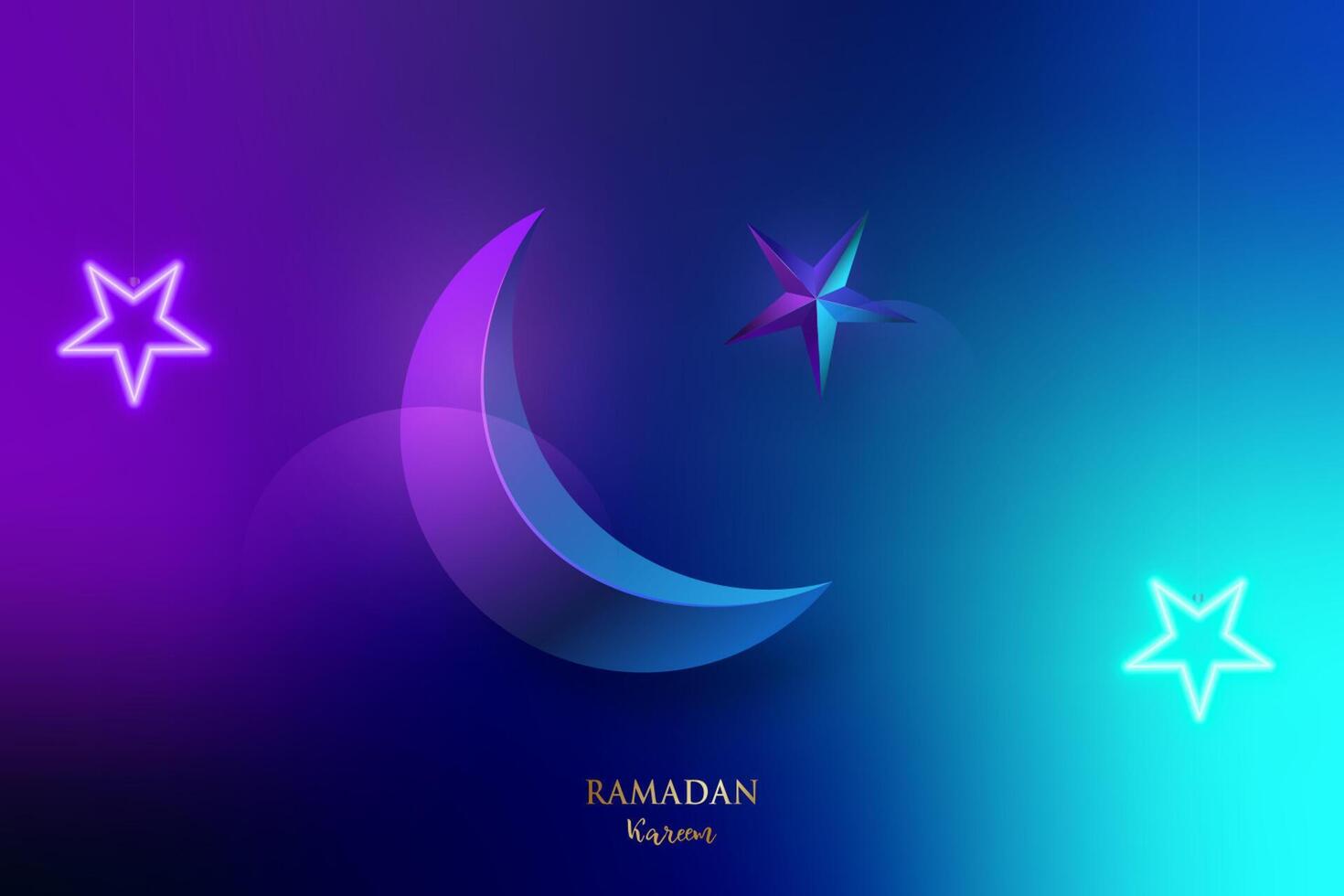 Modern banner for Ramadan Kareem. vector