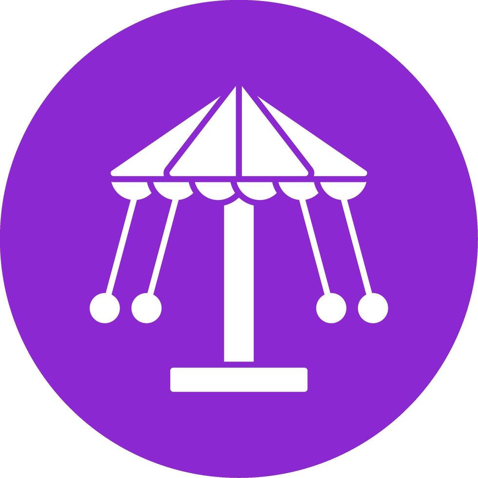 Carousel Cup Glyph Circle Icon vector