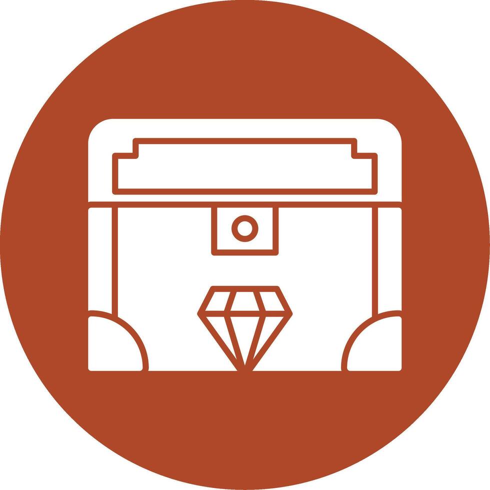Valuable Glyph Circle Icon vector