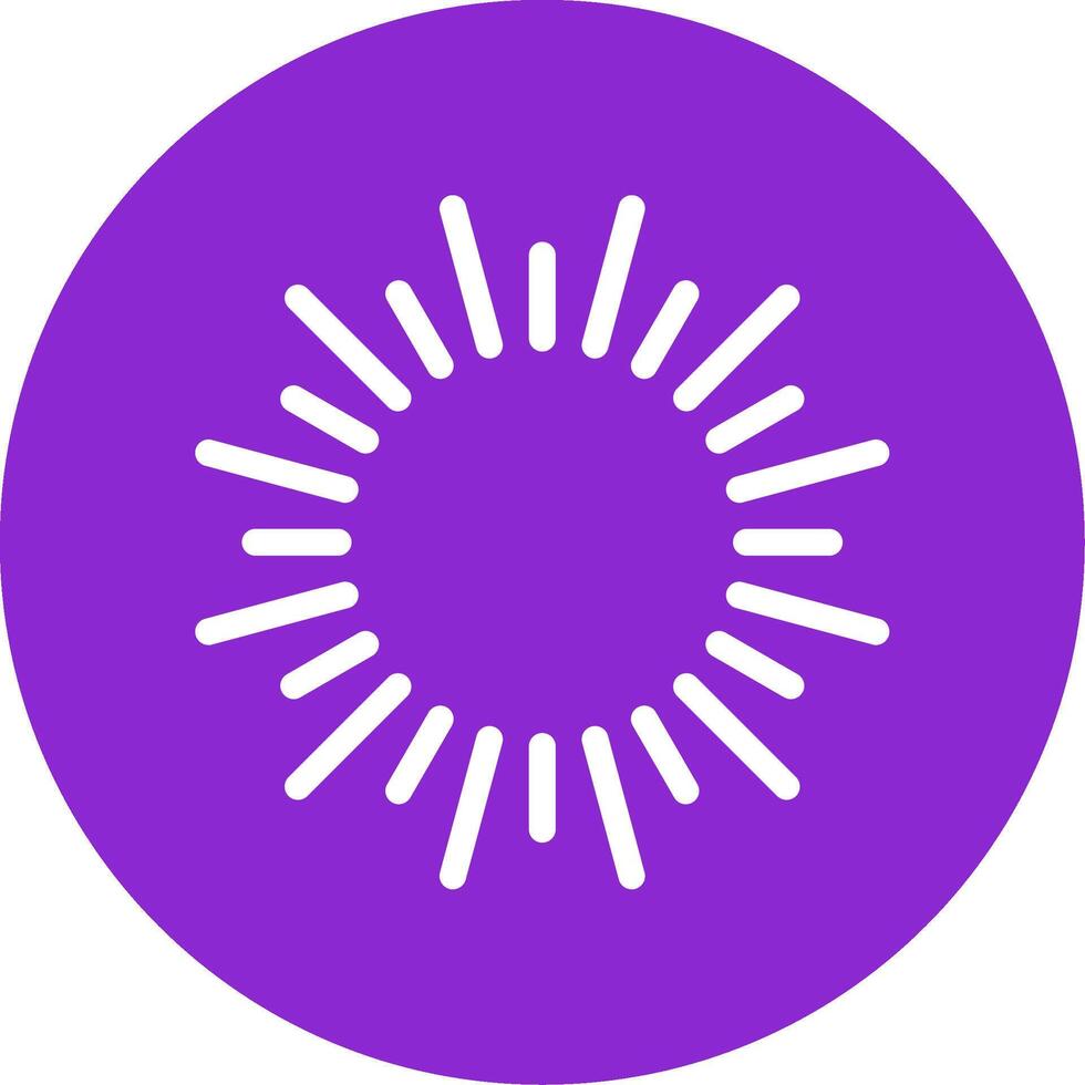 Fireworks Glyph Circle Icon vector