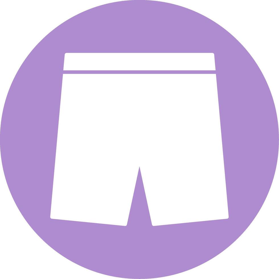 Shorts Glyph Circle Icon vector