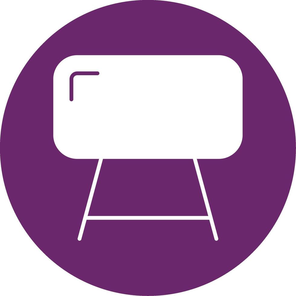 Buck Glyph Circle Icon vector
