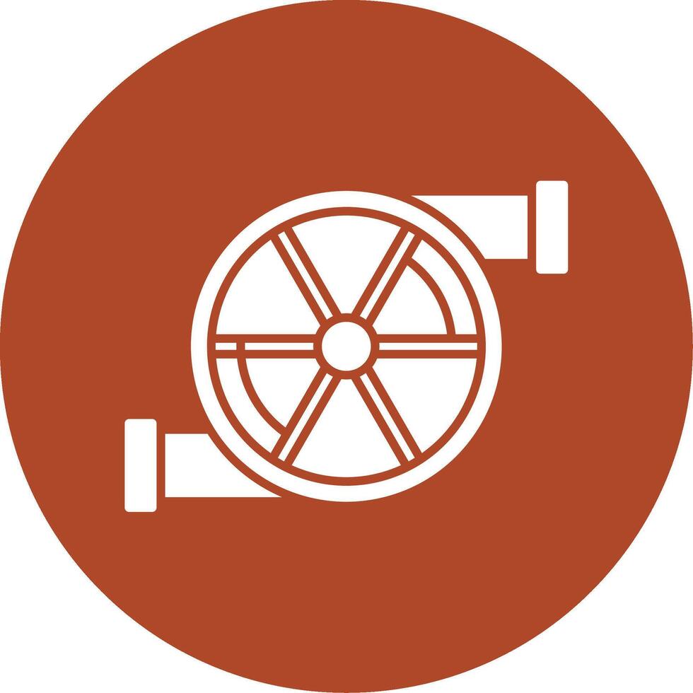 Turbo Glyph Circle Icon vector
