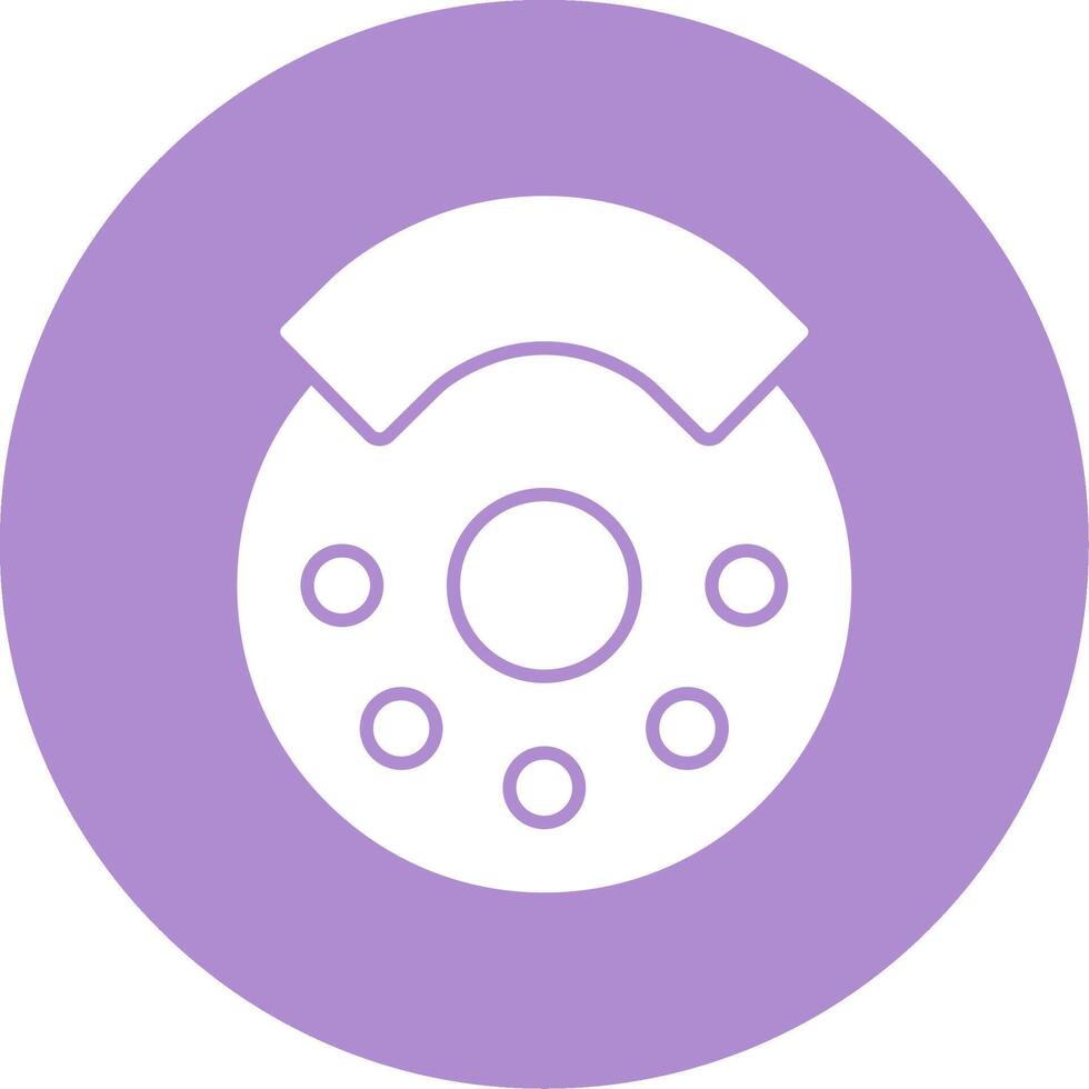 Break Glyph Circle Icon vector