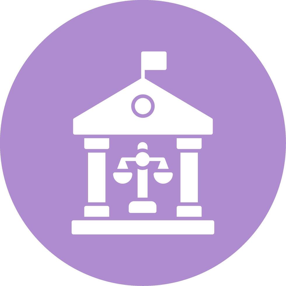 Governance Glyph Circle Icon vector