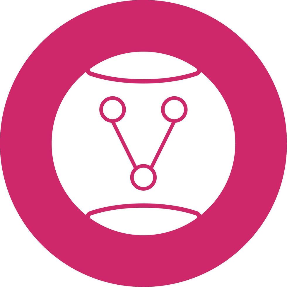 Share Option Glyph Circle Icon vector