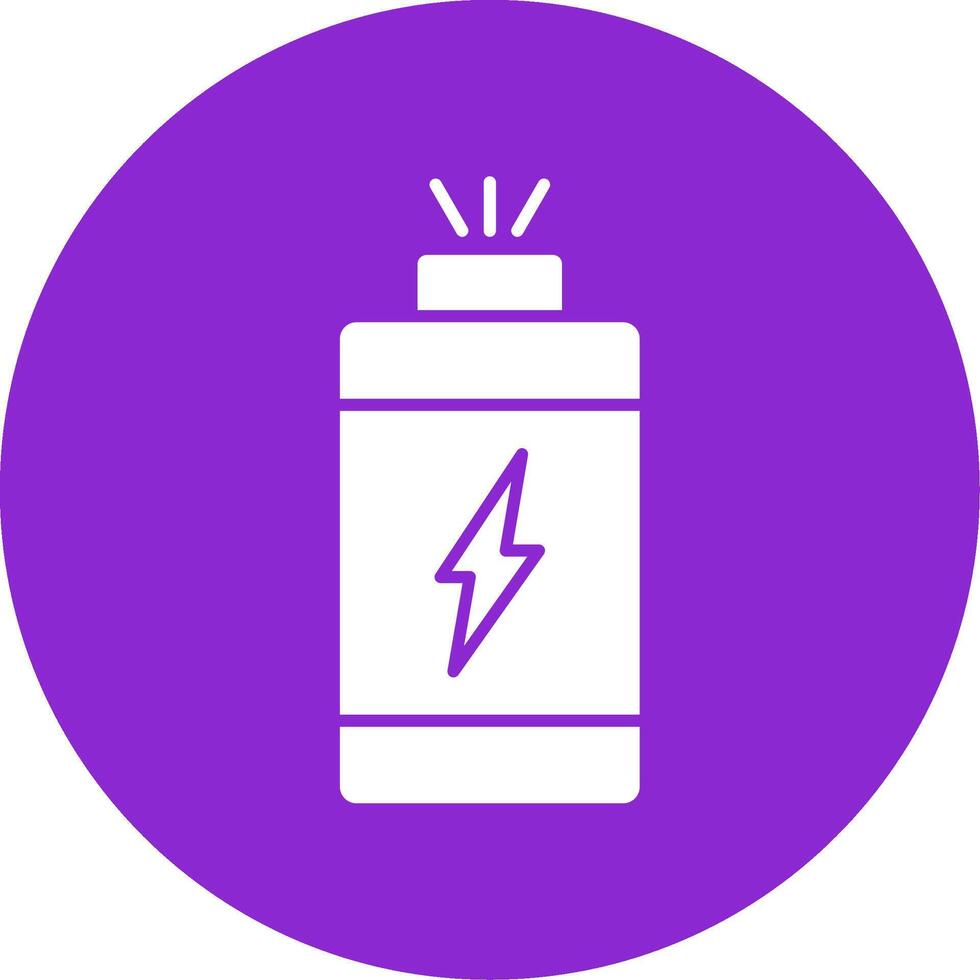 Power Glyph Circle Icon vector