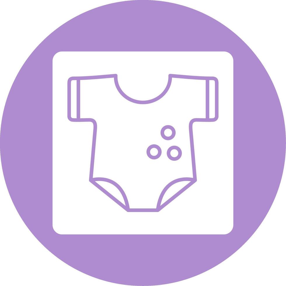 Baby Clothes Glyph Circle Icon vector