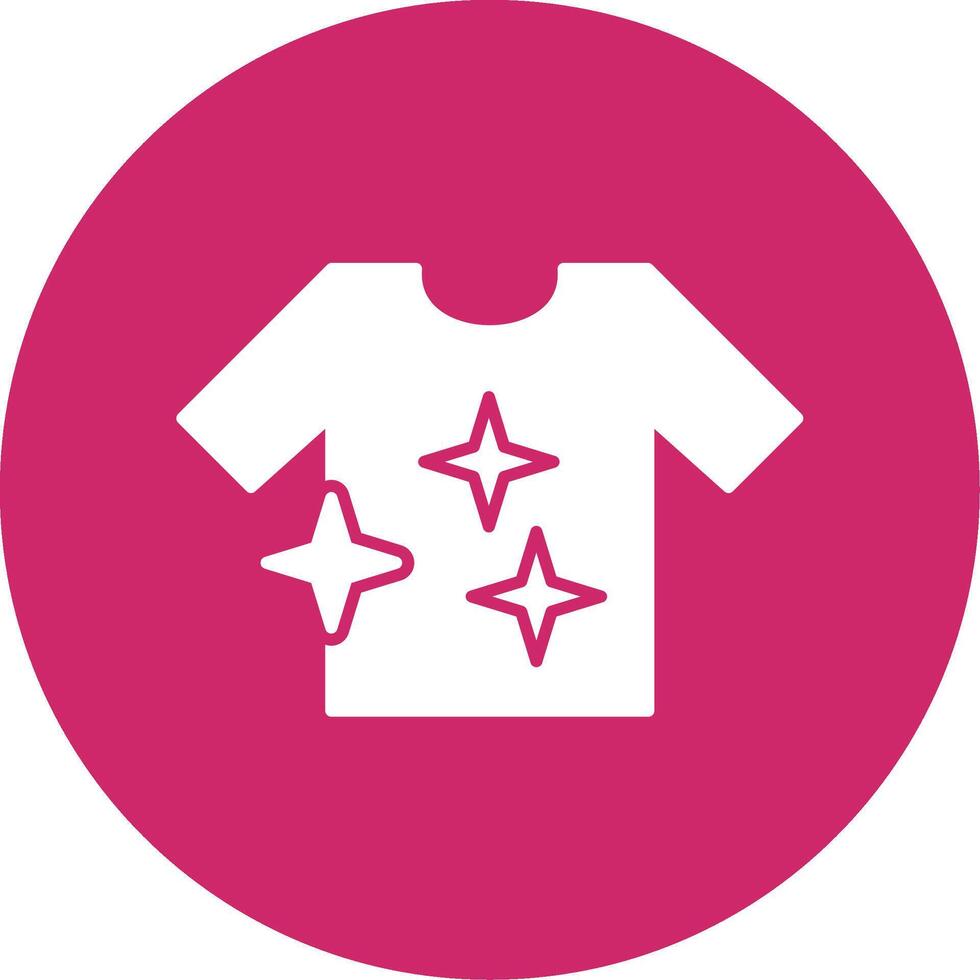 Shirt Glyph Circle Icon vector