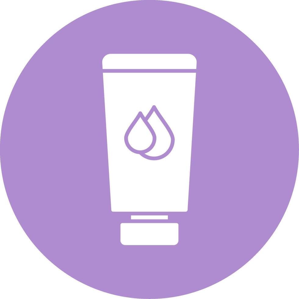 Body Lotion Glyph Circle Icon vector