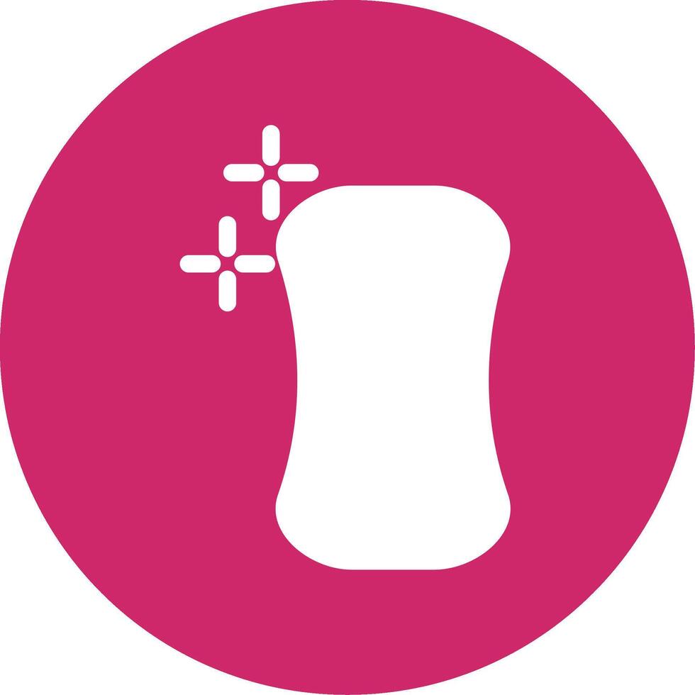 Soap Glyph Circle Icon vector