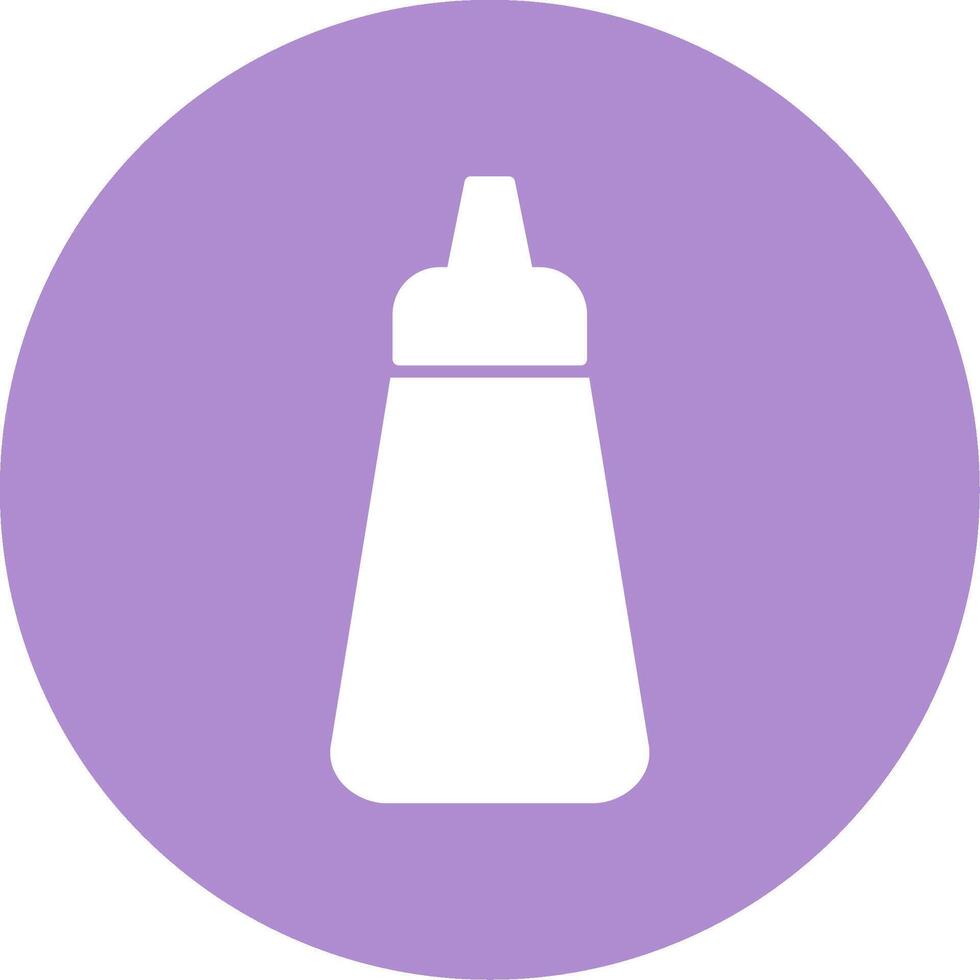 Ketchup Glyph Circle Icon vector