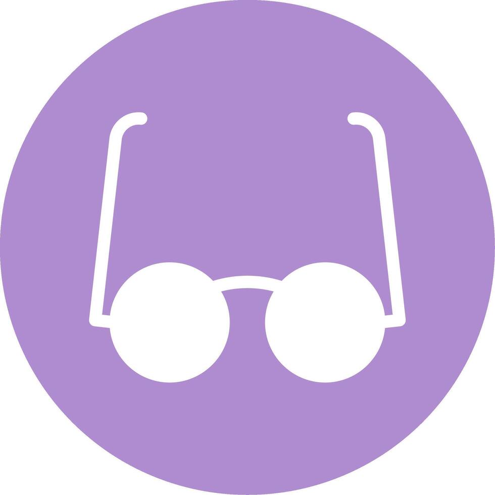 Goggles Glyph Circle Icon vector