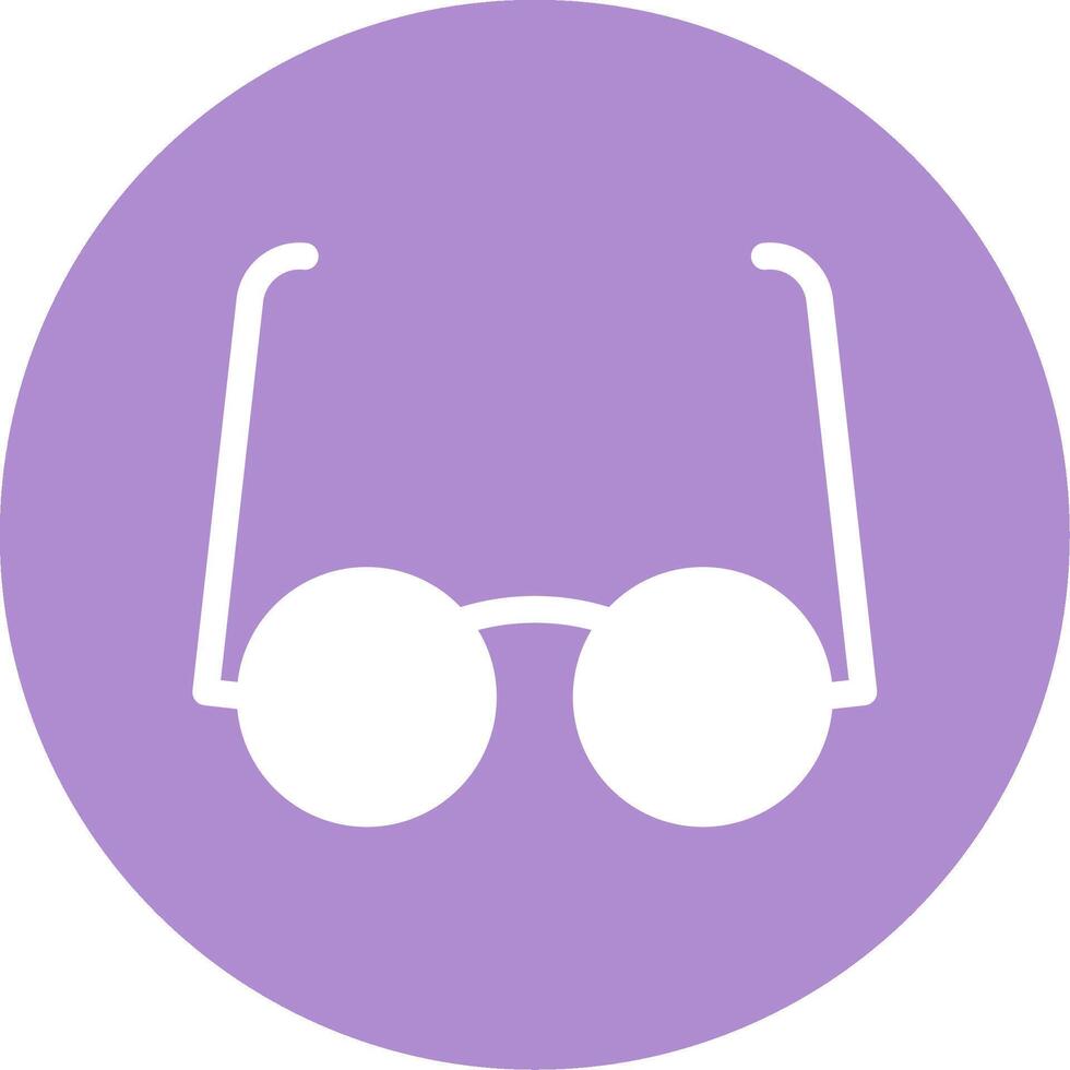 Goggles Glyph Circle Icon vector