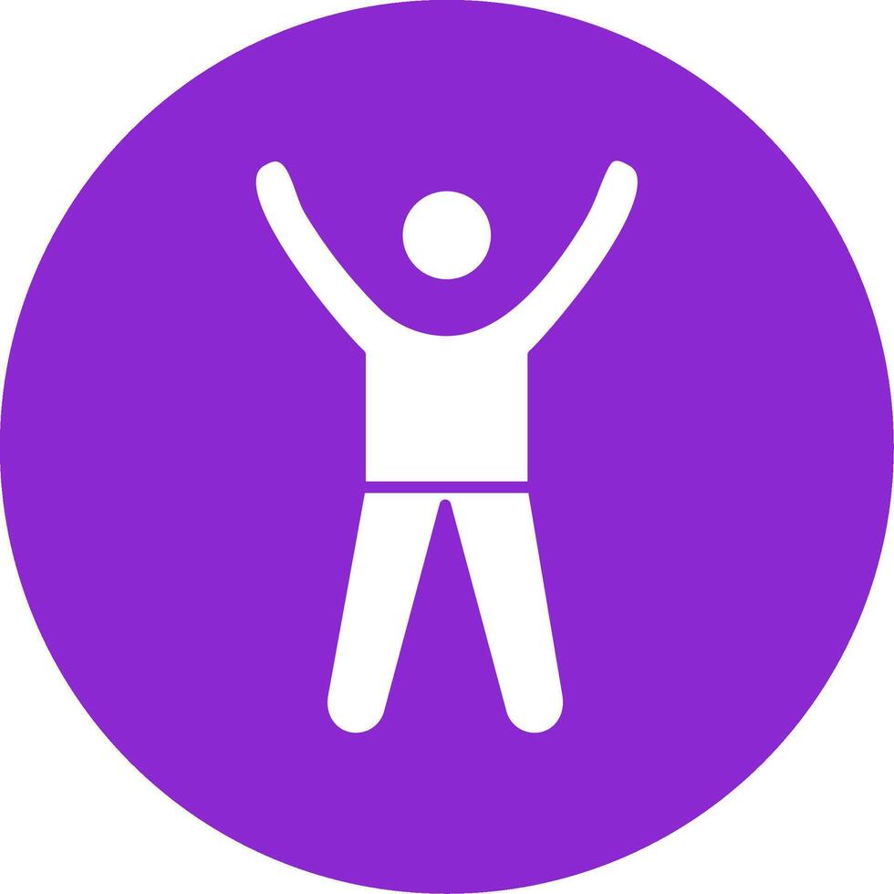 Cheer Up Glyph Circle Icon vector