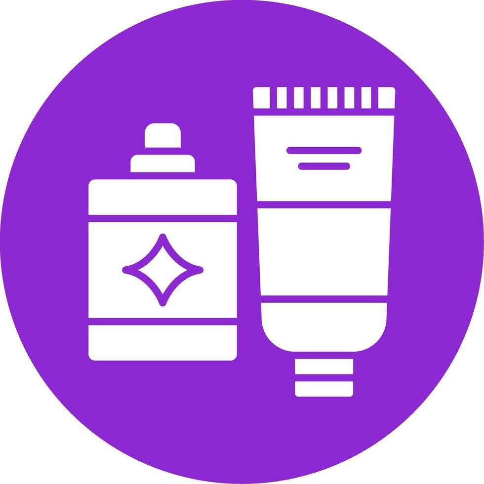 Hygiene Product Glyph Circle Icon vector