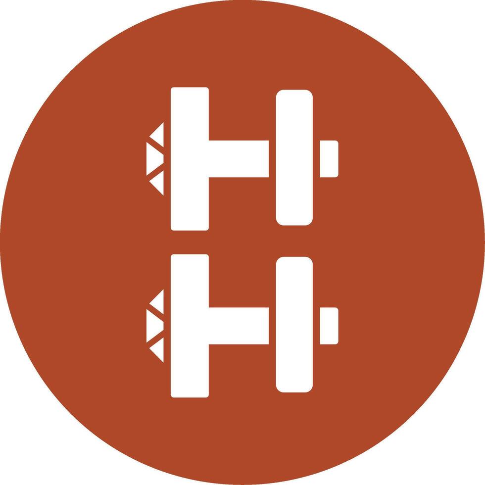 Cuff Links Glyph Circle Icon vector