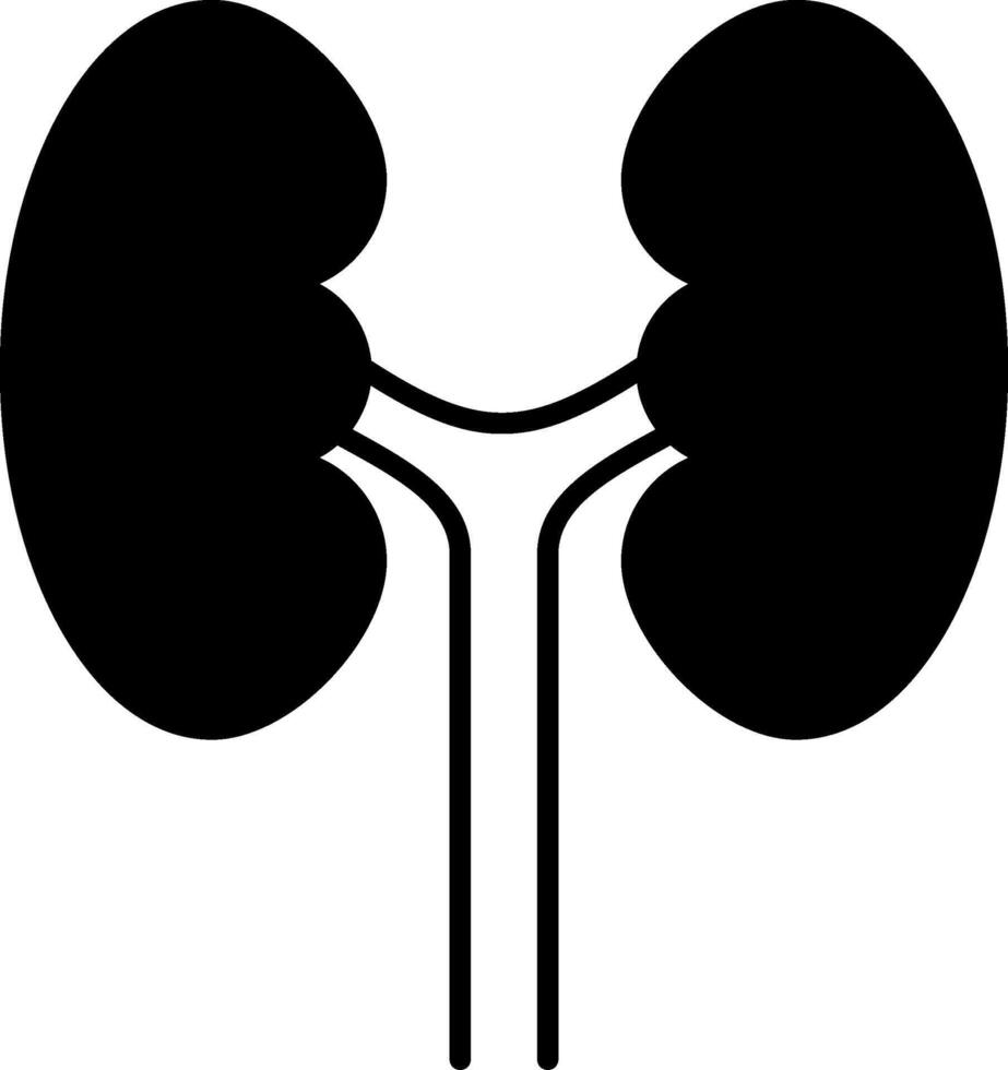 Urology Glyph Circle Icon vector