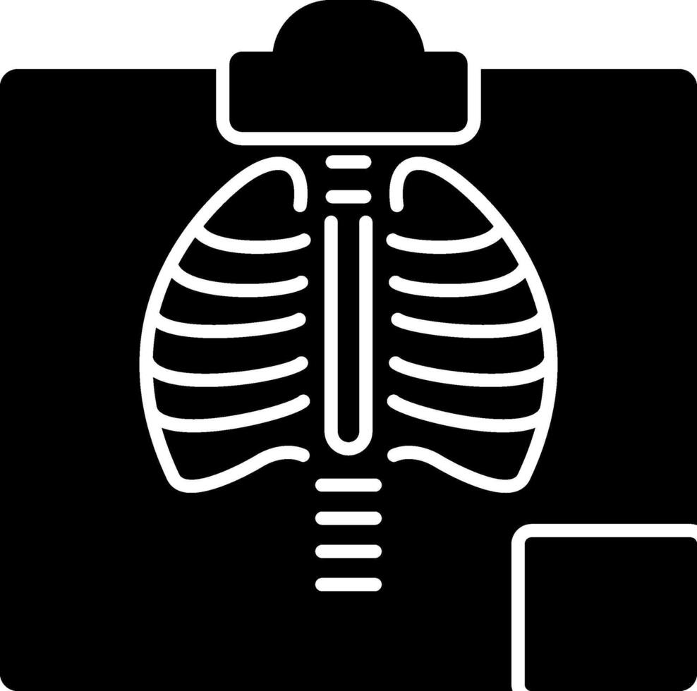 icono de círculo de glifo de radiología vector