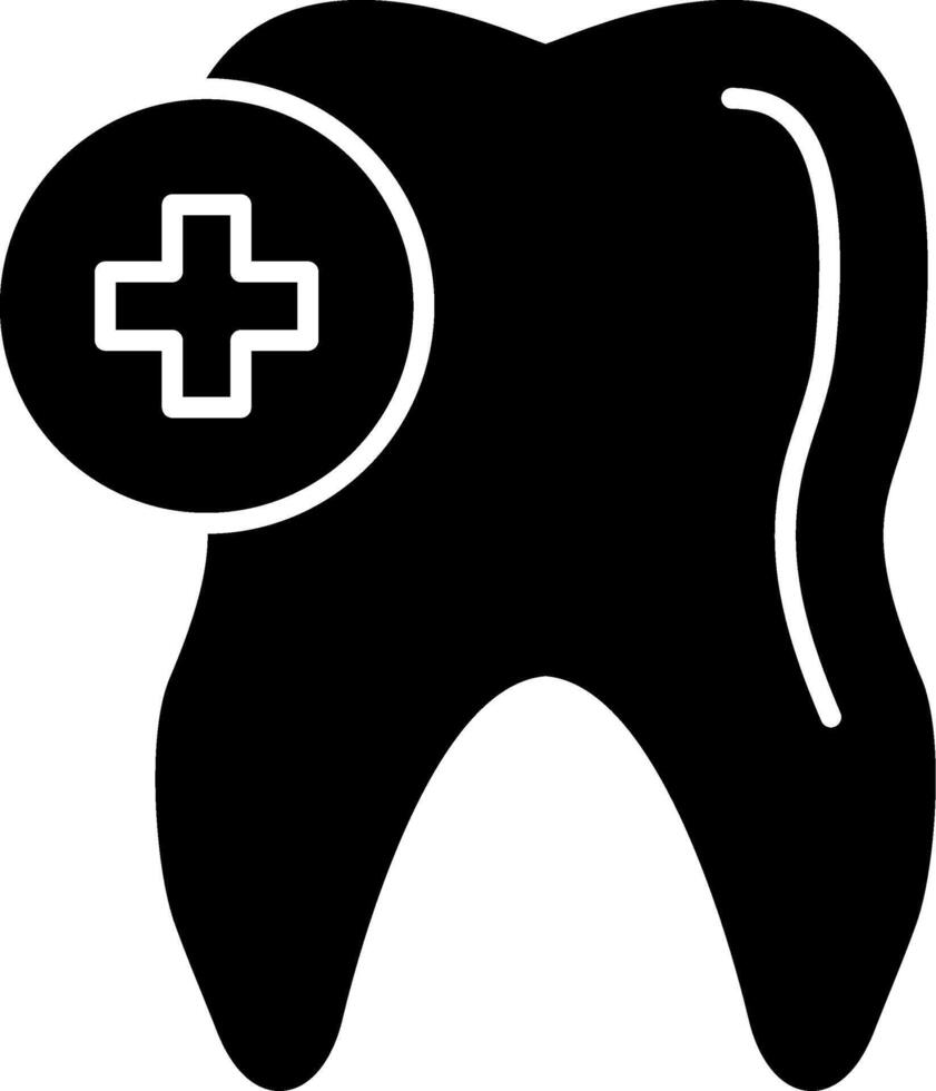 Oral Glyph Circle Icon vector