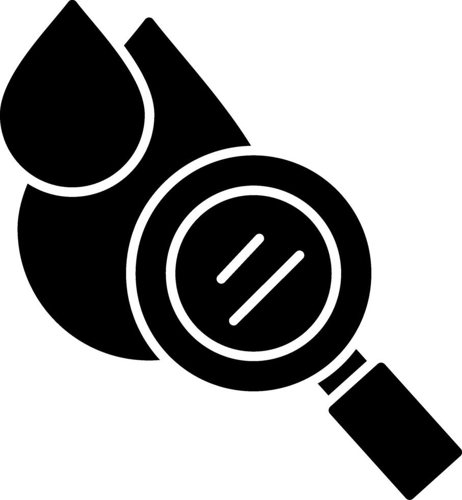Hematology Glyph Circle Icon vector