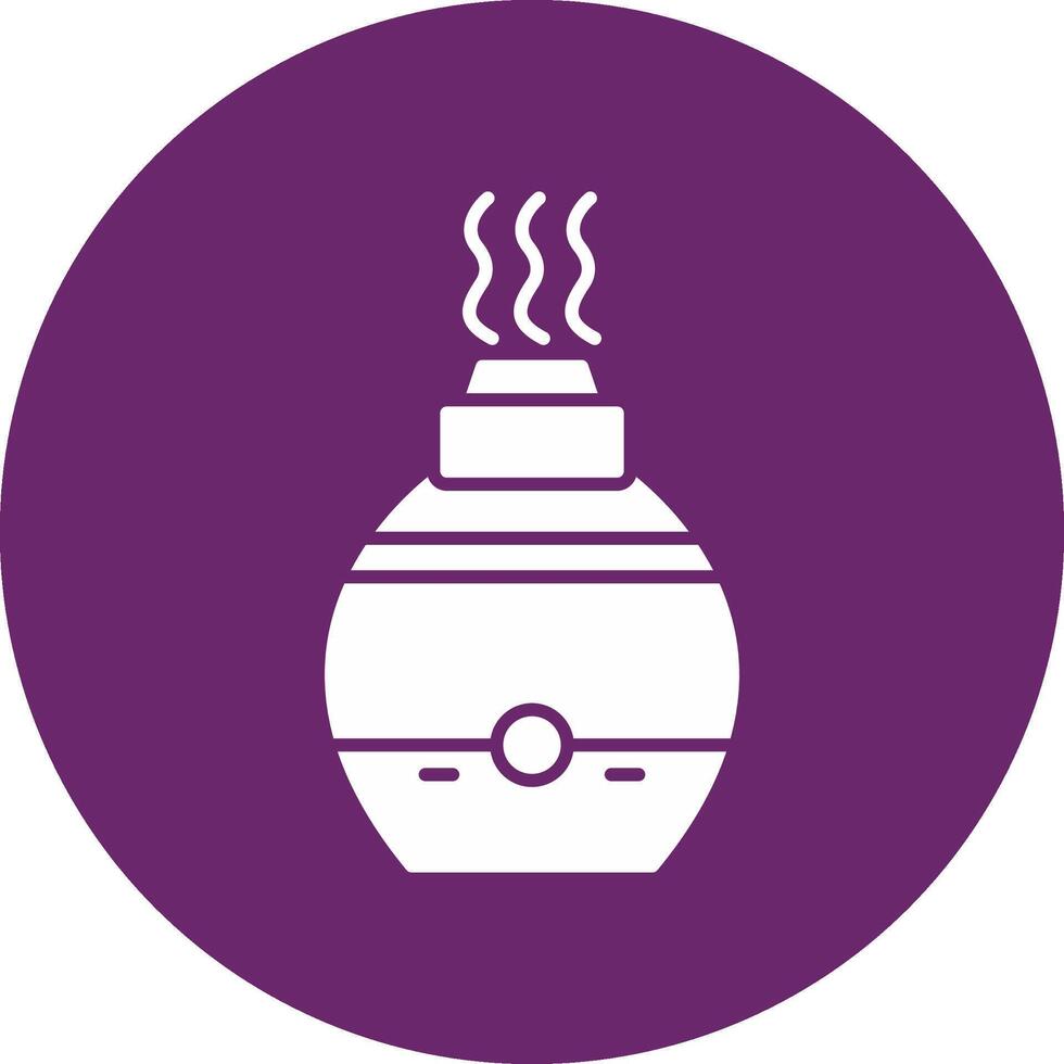 Air Diffuser Glyph Circle Icon vector