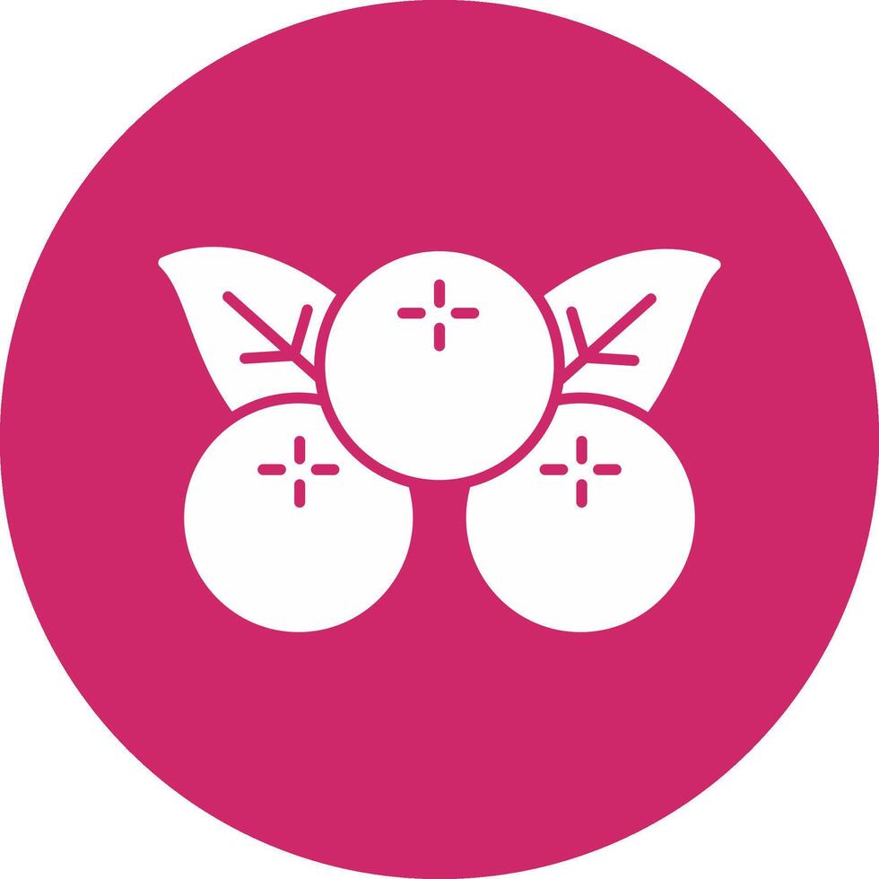 Berries Glyph Circle Icon vector