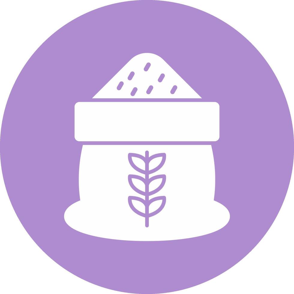 Grain Glyph Circle Icon vector