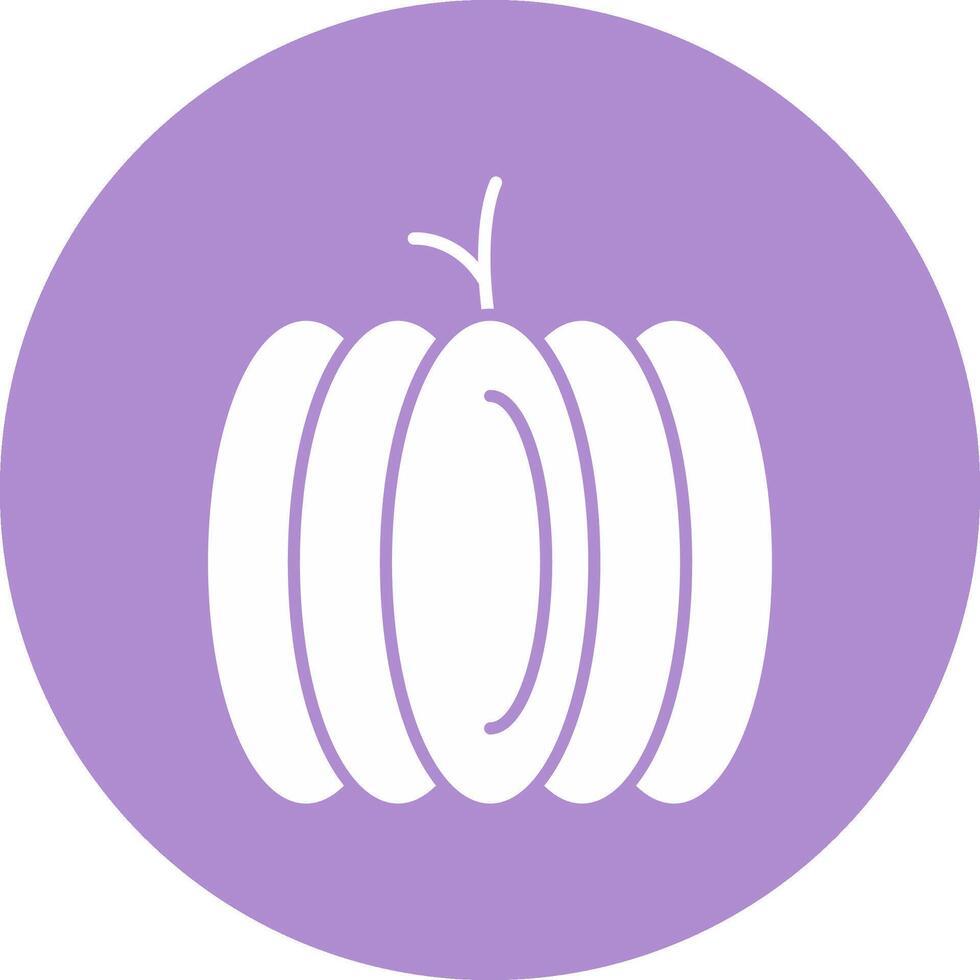 Pumpkin Glyph Circle Icon vector