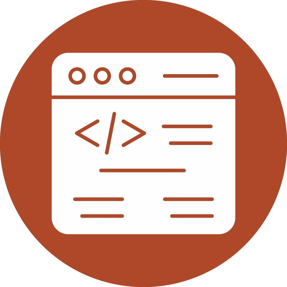 Web Coding Glyph Circle Icon 37783091 Vector Art at Vecteezy