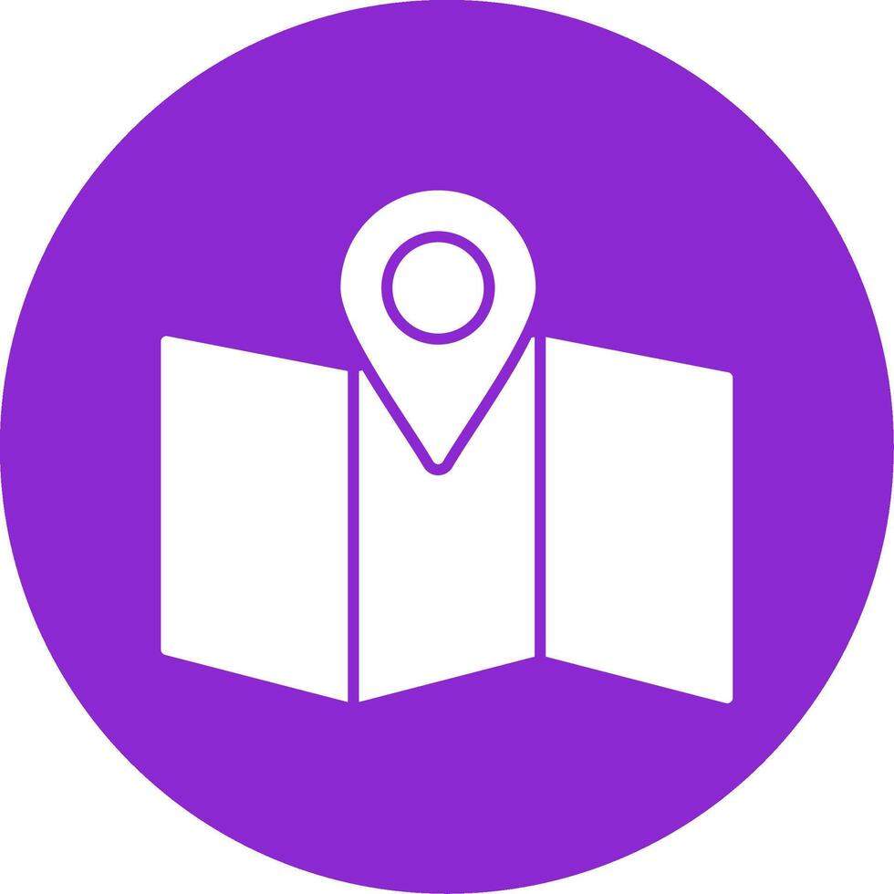 Site Map Glyph Circle Icon vector