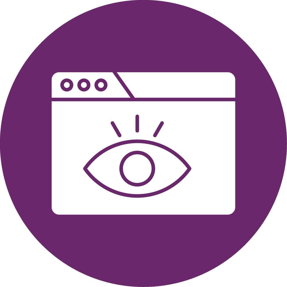 Visualization Glyph Circle Icon vector