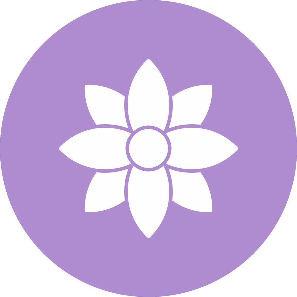 Dandelion Glyph Circle Icon vector
