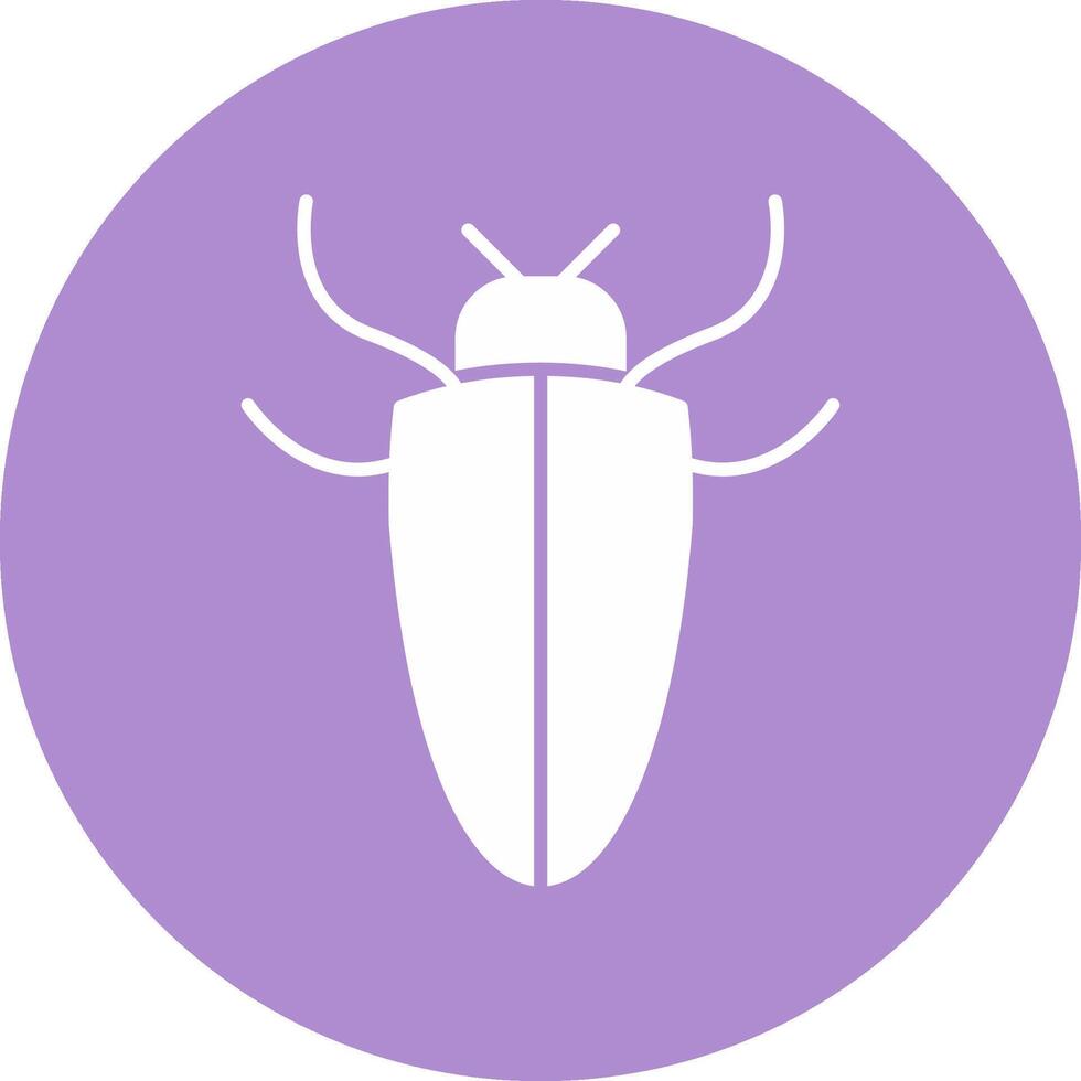 Insect Glyph Circle Icon vector