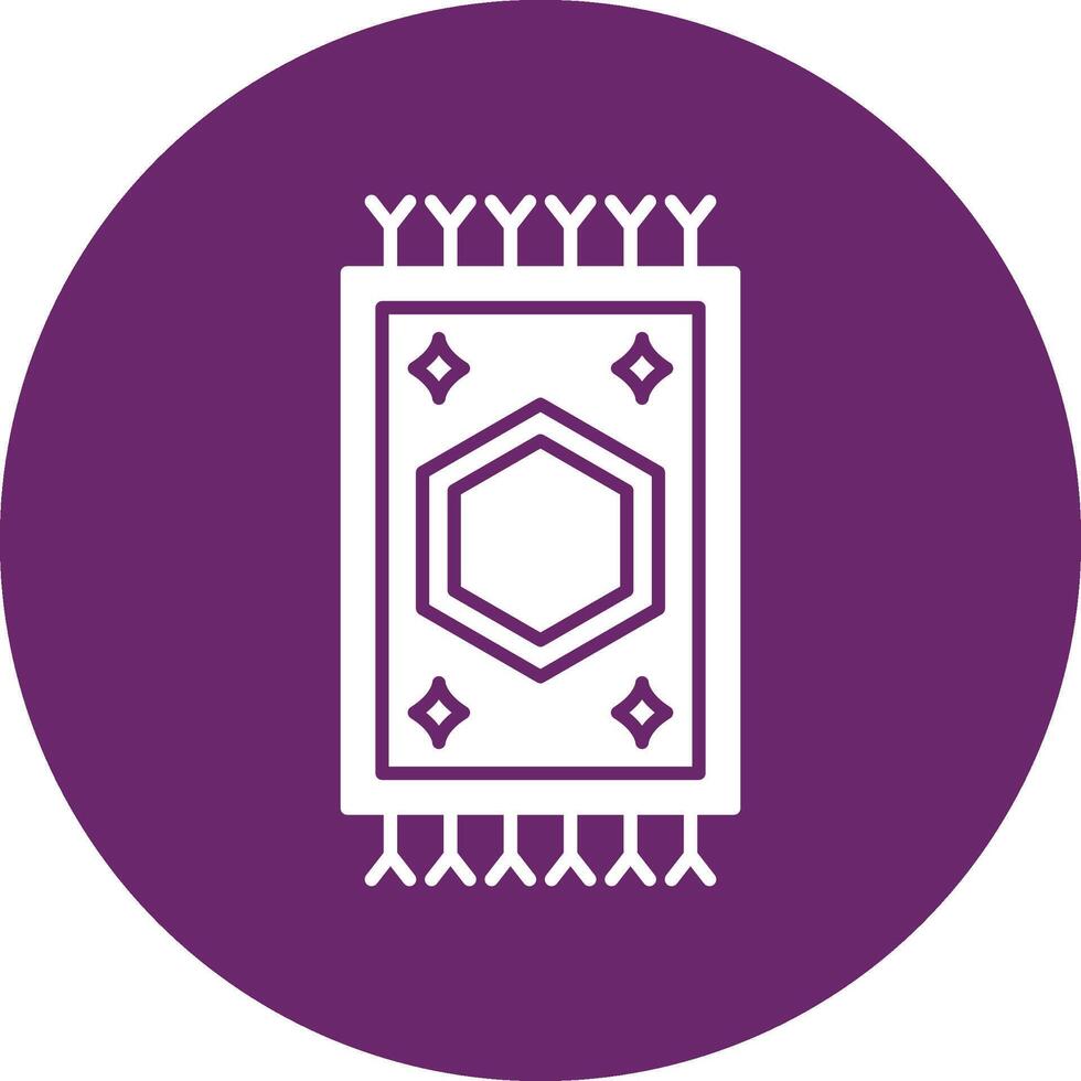 Carpet Glyph Circle Icon vector