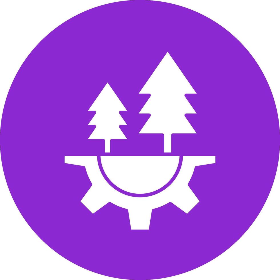 Ecology Glyph Circle Icon vector