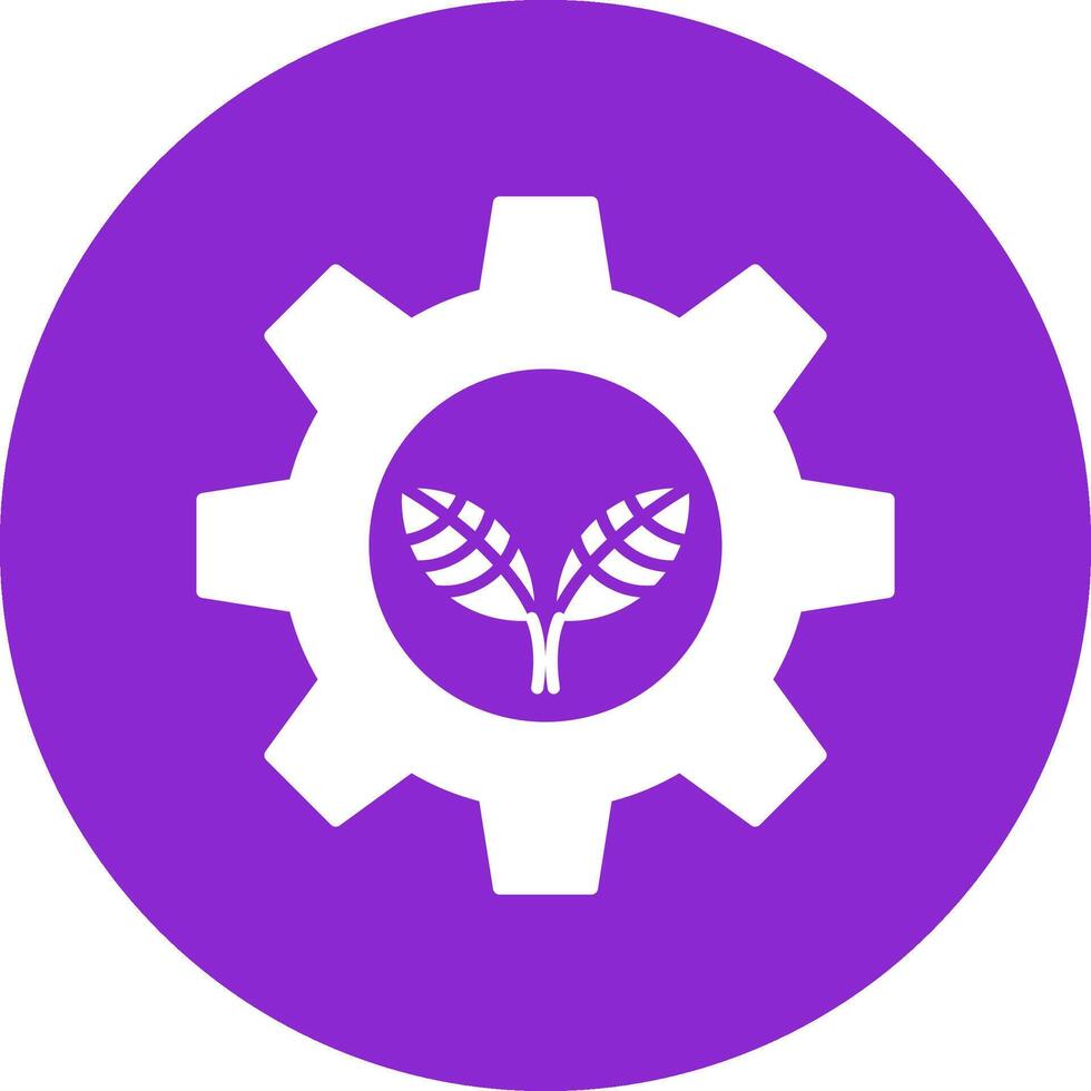 Ecology Glyph Circle Icon vector