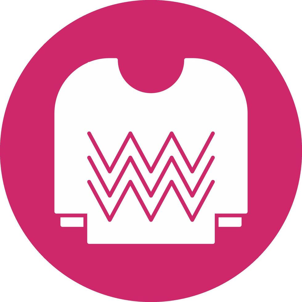 Jersey Glyph Circle Icon vector