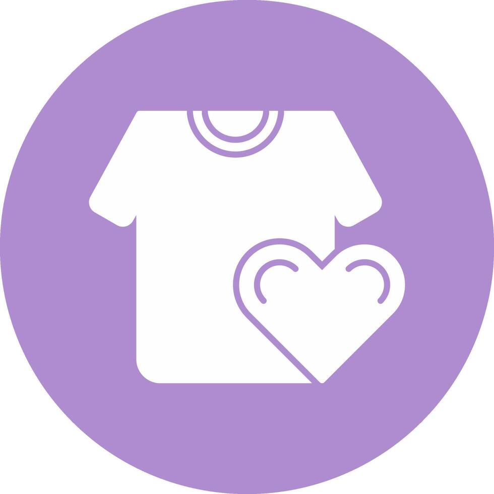 Favorite Glyph Circle Icon vector