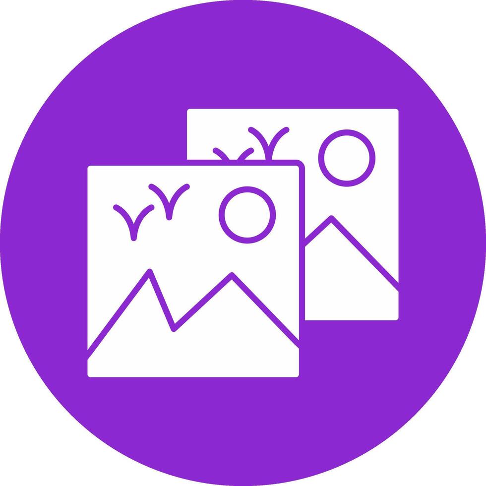 Images Glyph Circle Icon vector