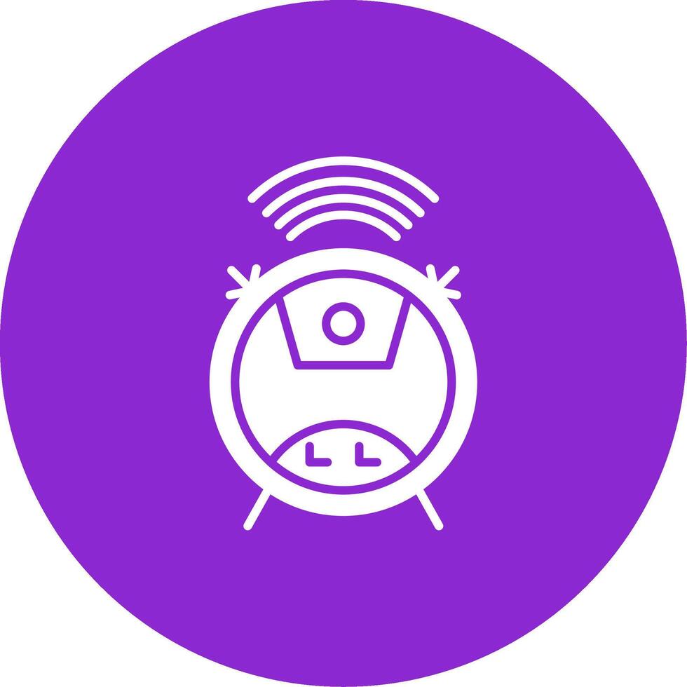 Wifi Glyph Circle Icon vector