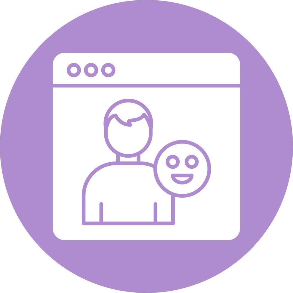 Patient Glyph Circle Icon vector