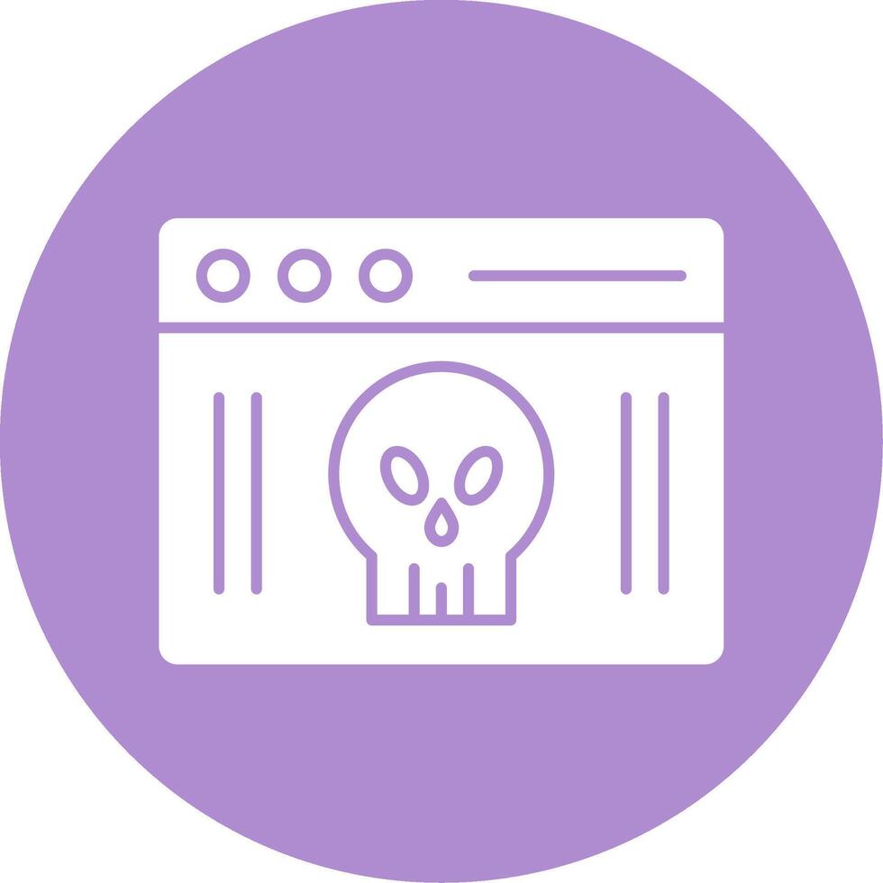 Webpage Glyph Circle Icon vector