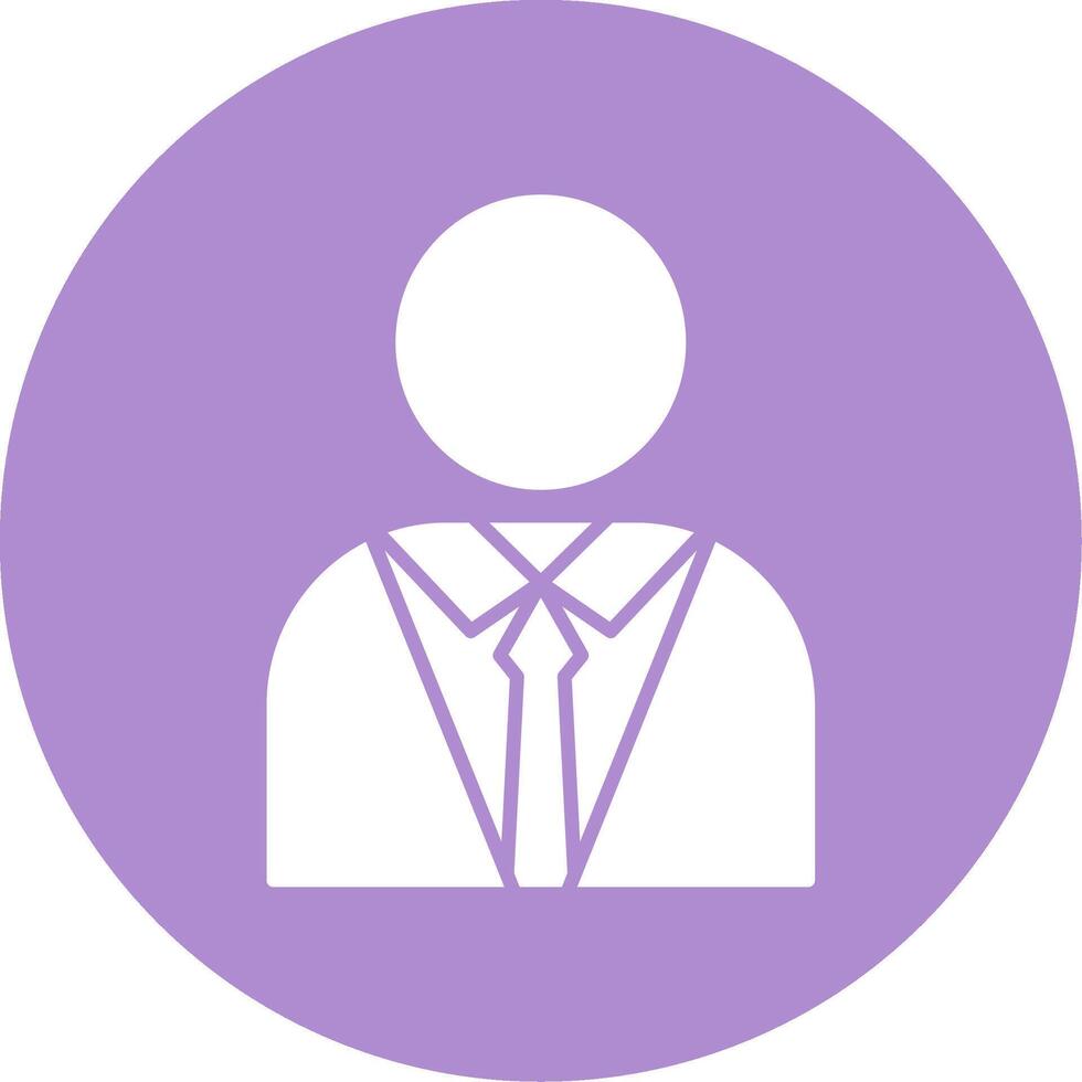 Student Glyph Circle Icon vector