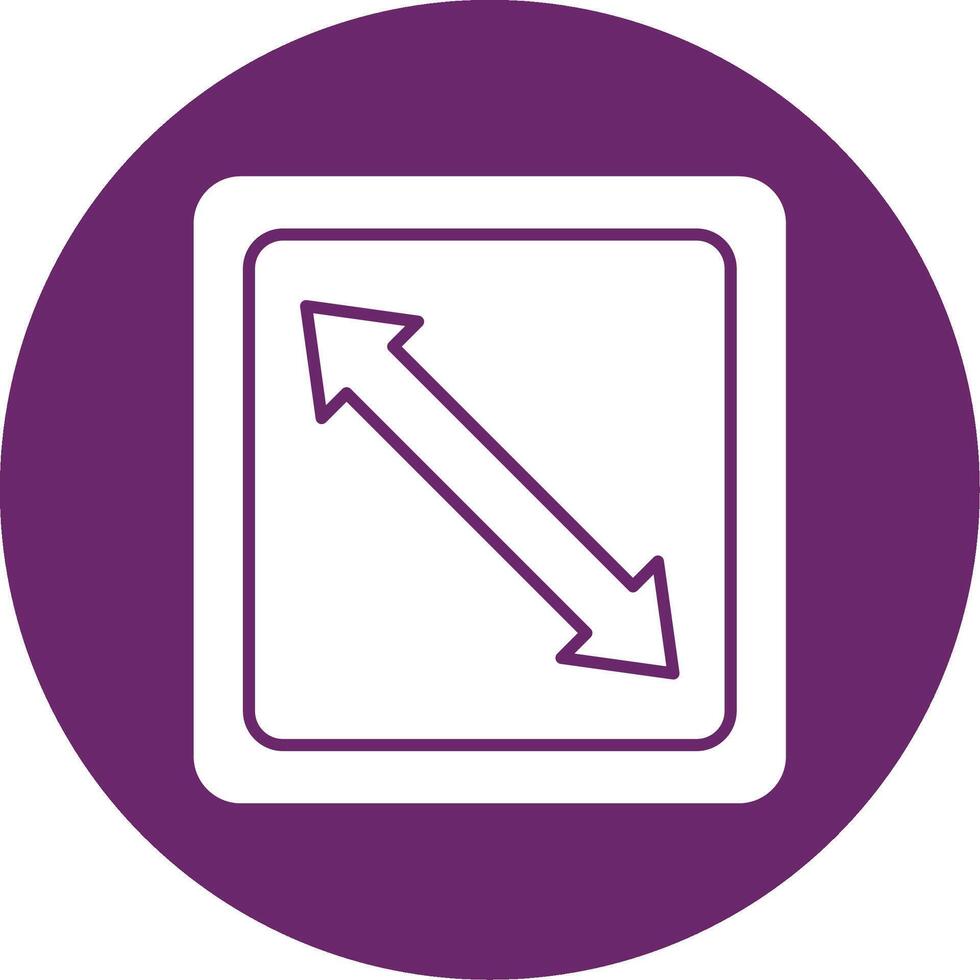 Right Down Glyph Circle Icon vector