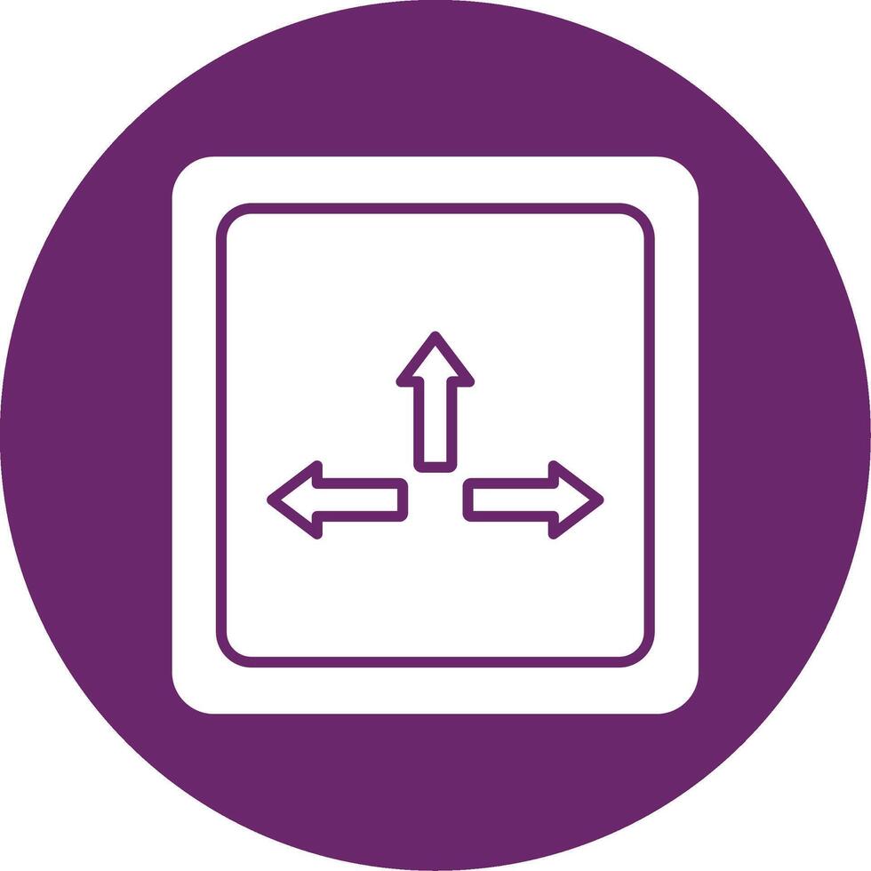 Resize Glyph Circle Icon vector